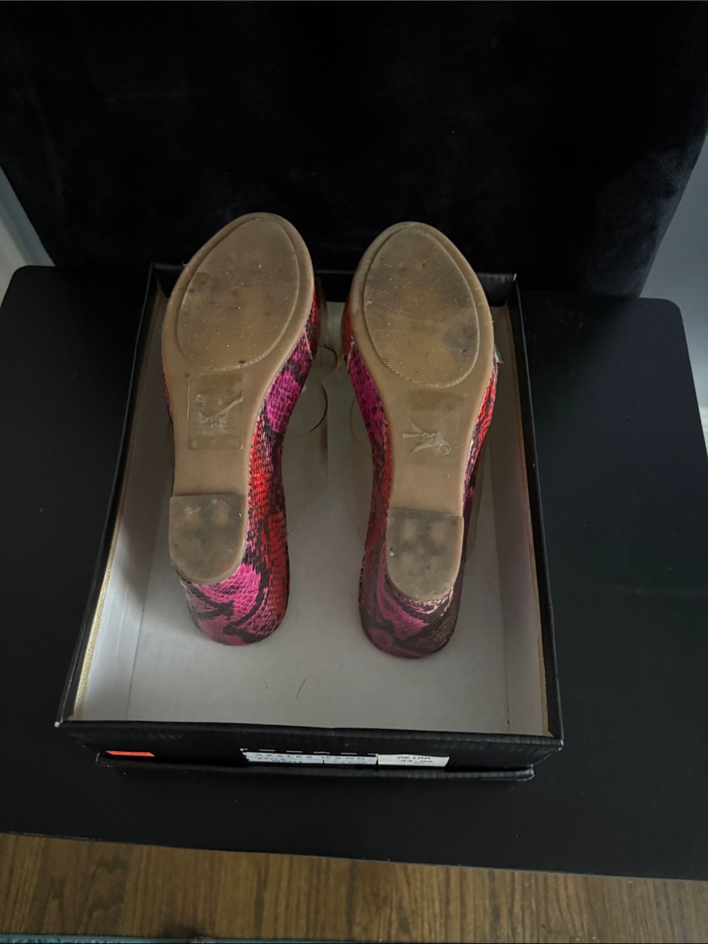 Azalea Wang Pink Snakeskin Clear Strap Slide Mules - Picture 2 of 7